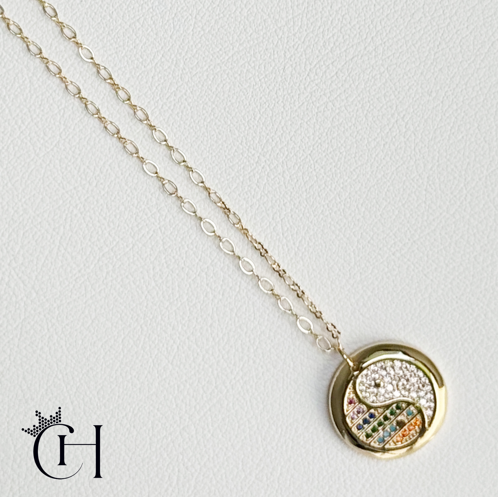 ying yang charm w chain ying yang charm w chain