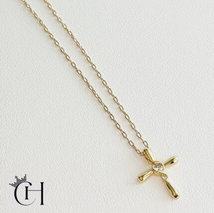 zirconia cross with chain